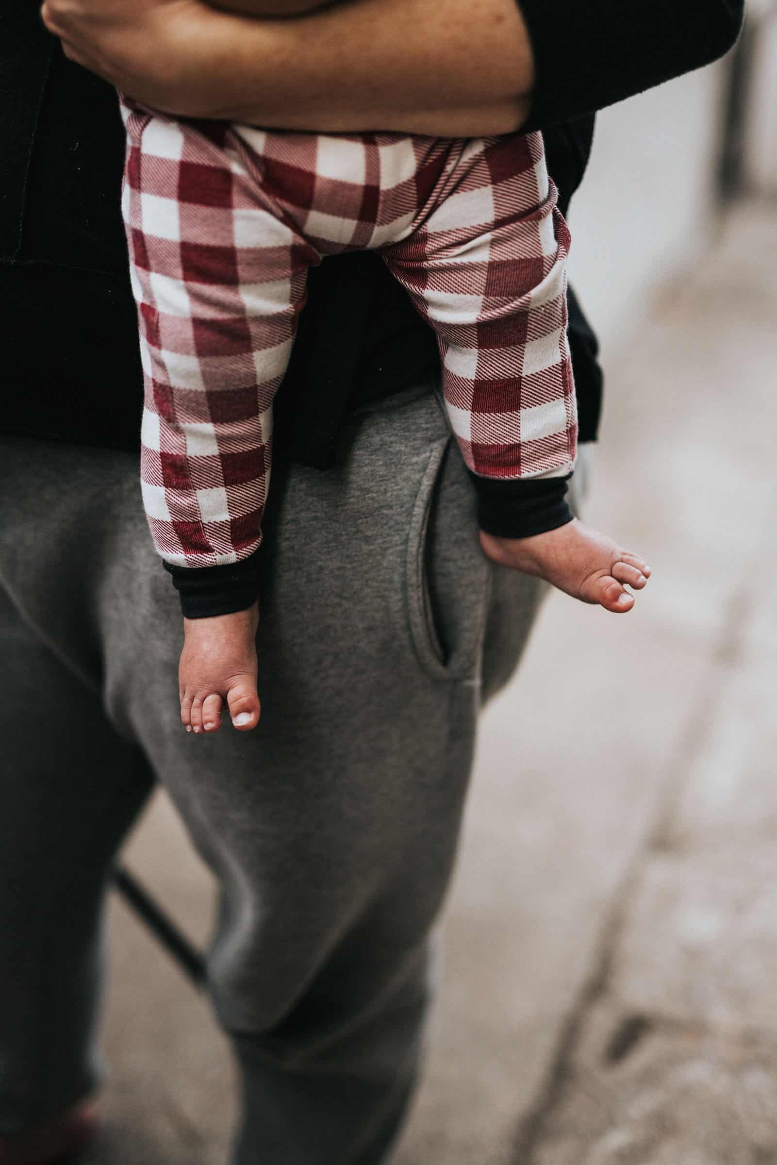 Man holding baby